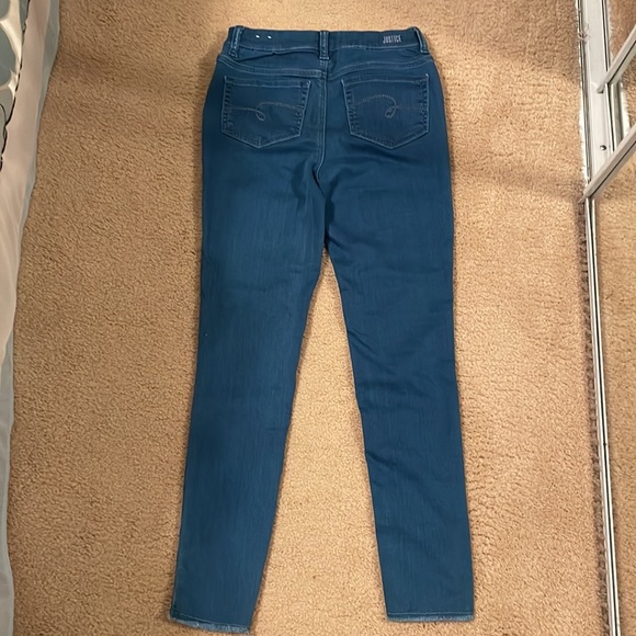 JUSTICE GIRLS MID RISE JEAN LEGGINGS. - Picture 3 of 6
